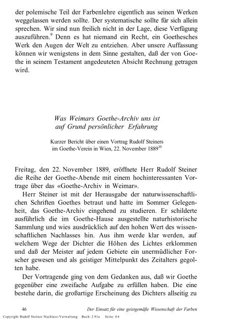 Freie Verwaltung des Nachlasses von Rudolf Steiner