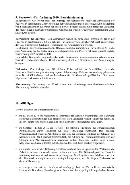 Gemeinderatssitzung 1/2010 (132 KB) - .PDF - Heiligenberg