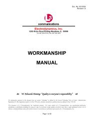 Workmanship Manual - L-3 Communications