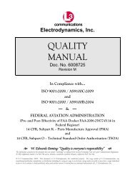 6008725 Rev M L-3 EDI Quality Manual - L-3 Communications