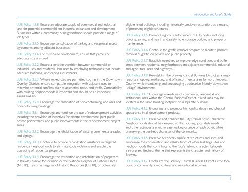 Downtown Specific Plan - Part 1 - City of Brawley