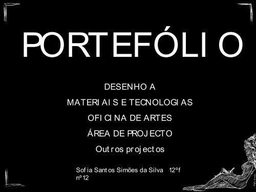 Port Folio de Sofia Santos Simões da Silva