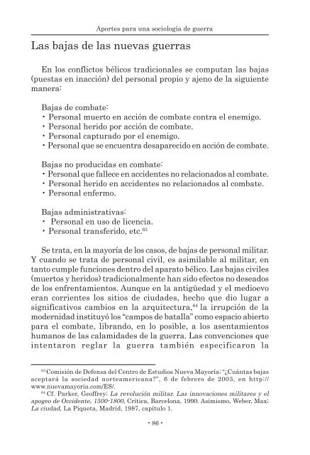 Aportes para una sociología de la guerra.pmd - Facultad de ...