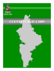 CUENTA PÚBLICA 2009 - Gobierno del Estado de Nuevo León