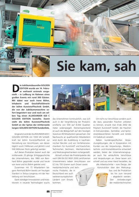 Das ARBURG Magazin