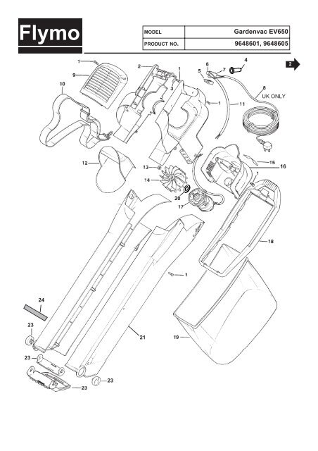 Flymo garden vac ev650 deals