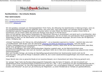 NachDenkSeiten -226 Die kritis... - DIE LINKE. Märkischer Kreis