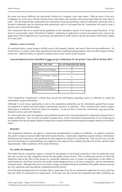 Merger Controls First Edition - J Sagar Associates