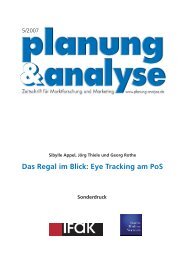 Das Regal im Blick: Eye Tracking am PoS