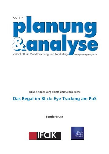 Das Regal im Blick: Eye Tracking am PoS