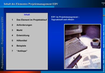 l EDV im Projektmanagement - Rz.fh-augsburg.de