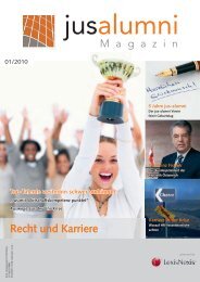 Recht und Karriere - Jus-Alumni