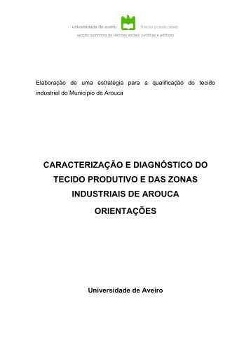 Caracterização e diagnóstico do tecido produtivo e das