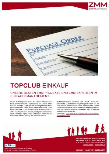 TOPCLUB EINKAUF - ZMM Zeitmanager München GmbH