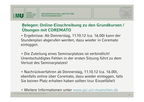 Folien der Einführungsveranstaltung WS 2012/13 vom 09.10