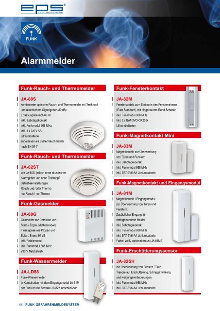 Brandschutzkatalog 2012/2013 - EPS-Vertrieb