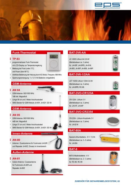 Brandschutzkatalog 2012/2013 - EPS-Vertrieb