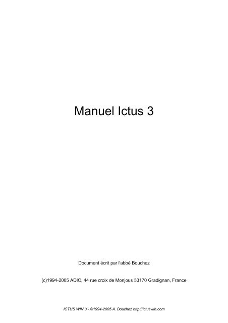 Manuel Ictus 3 - Ictus Win