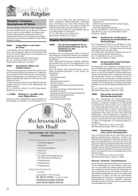 Programmheft 1 / 2013 - VHS Würzburg