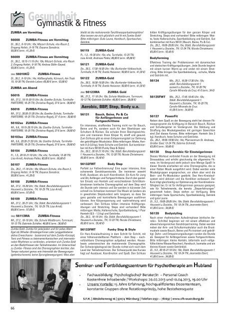 Programmheft 1 / 2013 - VHS Würzburg