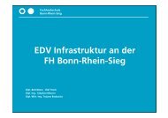 EDV Infrastruktur an der FH Bonn-Rhein-Sieg