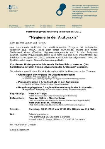 "Hygiene in der Arztpraxis" - Labmed.de