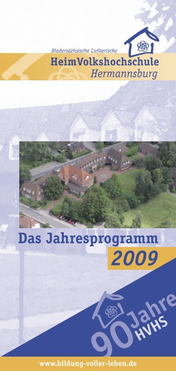 Das Jahresprogramm HVHS - HVHS Hermannsburg