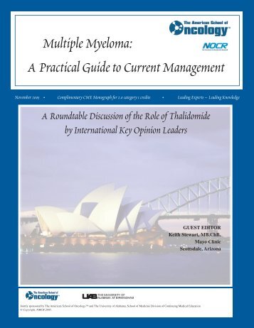 Multiple Myeloma: A Practical Guide to Current Management