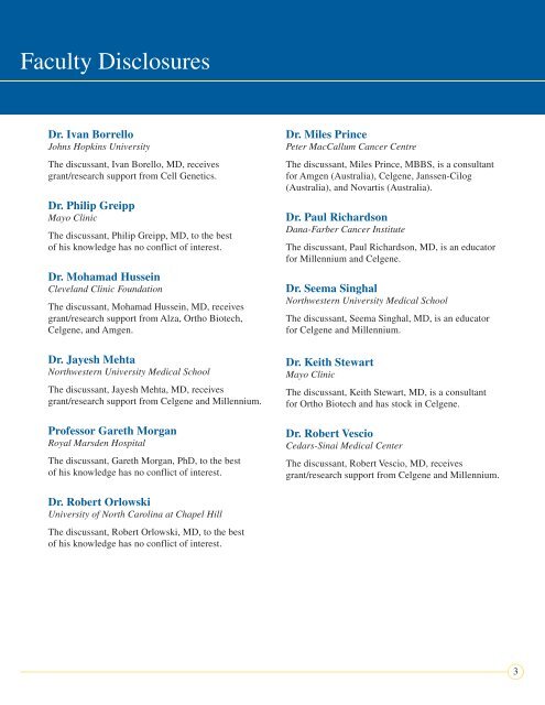 Multiple Myeloma: A Practical Guide to Current Management