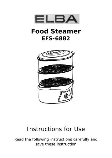 Food Steamer Efs-6882 - Elba