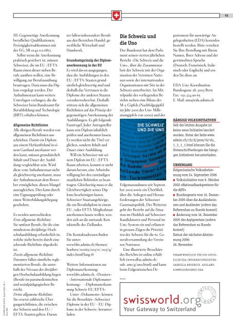 Download PDF Schweizer Revue 4/2006