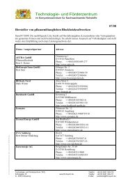 Technologie- und Förderzentrum - Technologie - Bayern