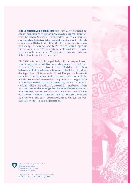 [PDF] Jugendsexualität im Wandel der Zeit (2009) - Jugendarbeit.ch