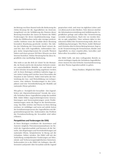 [PDF] Jugendsexualität im Wandel der Zeit (2009) - Jugendarbeit.ch