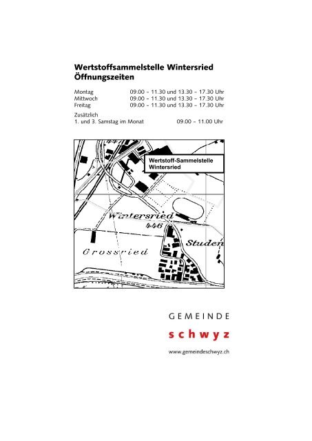 Güselblatt 2012 - Gemeinde Schwyz