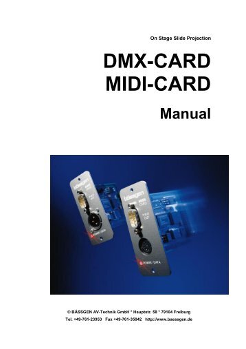 DMX-CARD MIDI-CARD - Baessgen