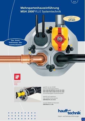 Mehrspartenhauseinführung MSH 2000®PLUS - Vario-Tec