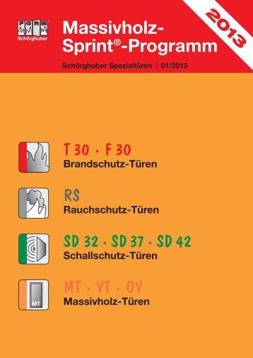 Massivholz- Sprint®-Programm - Schörghuber