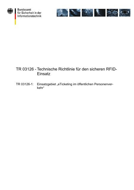 TR 03126-1 - Bundesamt für Sicherheit in der Informationstechnik ...