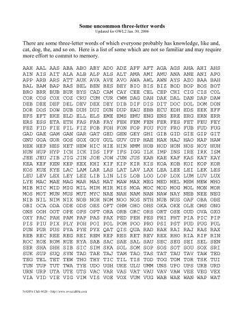 List Of Scrabble Letter Words Uk List Of Scrabble Letter Words Uk