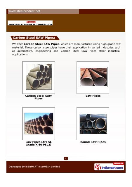 Download PDF - Reliable Pipes & Tubes Limited