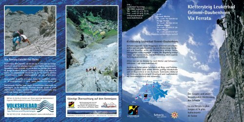 Klettersteig Leukerbad Gemmi-Daubenhorn Via Ferrata