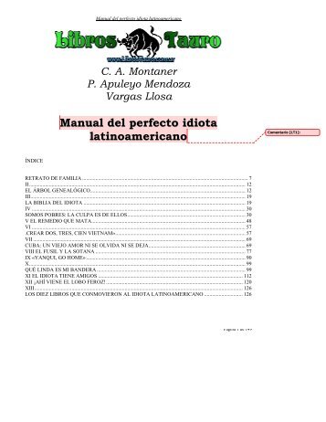 Manual del perfecto idiota latinoamericano