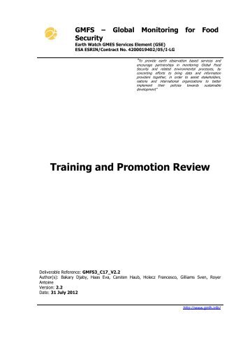 Training and Promotion Review - GMFS