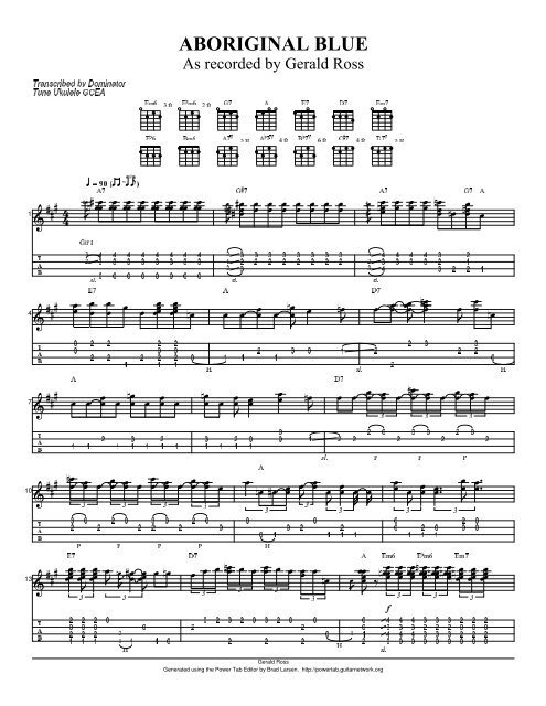 PDF File - Dominator Ukulele Tabs