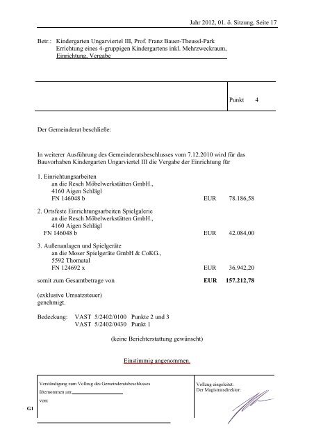 Sitzungsprotokoll - Stadtgemeinde Wiener Neustadt