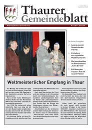 Mitteilungsblatt 1/2011 - Thaur - Land Tirol