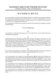 K U N D M A C H U N G - Stadtgemeinde Wiener Neustadt