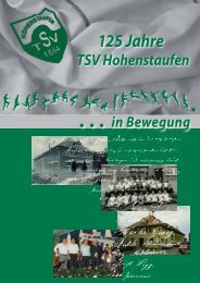 125 Jahre abcdef - TSV Hohenstaufen