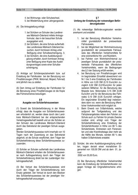 Amtsblatt - im Landkreis Märkisch-Oderland